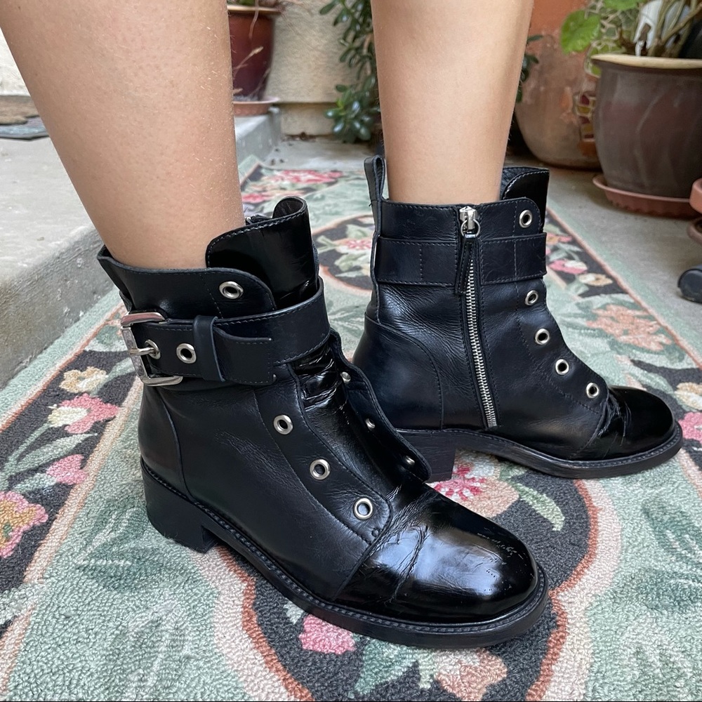 Vintage 90’s black Giuseppe Zanotti leather boots